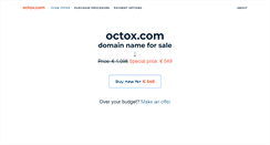 Desktop Screenshot of octox.com