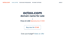 Tablet Screenshot of octox.com